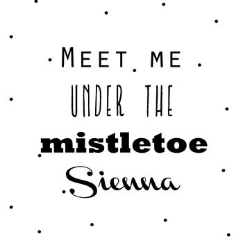 Meet Me Under The 'Mistletoe' Christmas Card, 4 of 4