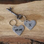 10th Anniversary Aluminium Heart Keyring, thumbnail 1 of 9