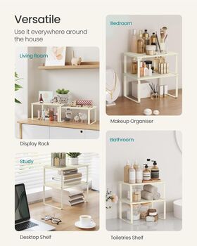 Set Of Two Spice Rack Cupboard Kitchen Shelf Organiser, 9 of 11