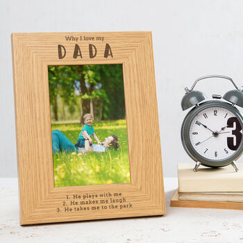 Personalised Daddy Photo Frame From Son Daughter, 5 of 7