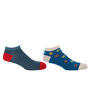 Peace Blue And Lux Taylor Blue Men's Trainer Socks Bundle, thumbnail 1 of 7