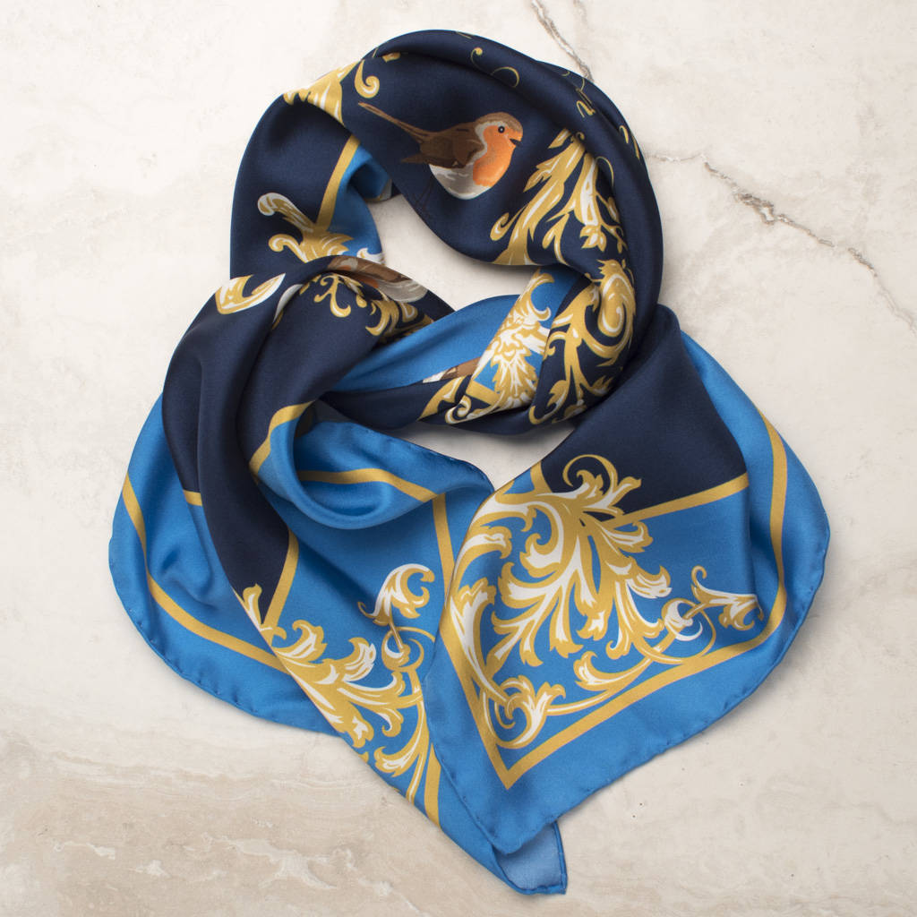 Robin Silk Scarf By The House Of L.E.A.F | notonthehighstreet.com