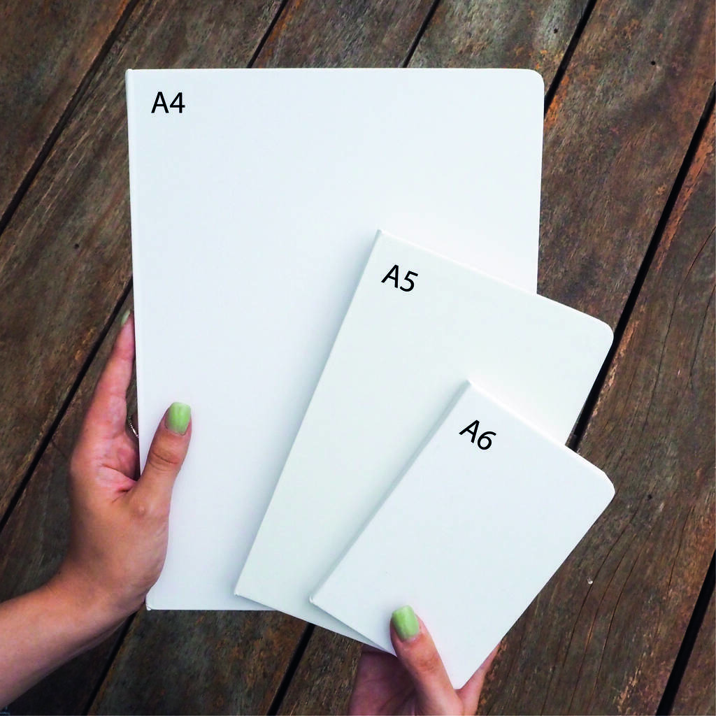 Personalised Dotted Name A4 Notebook By Proper Goose