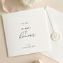 Luxury Wedding Day Card For Man Of Honour With Wax Seal, thumbnail 3 of 7