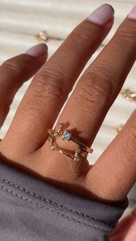 Gold Plated Constellation Star Sign Rings, 8 of 12