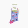 Campervans Palm Trees Bamboo Socks In Blue, thumbnail 4 of 4