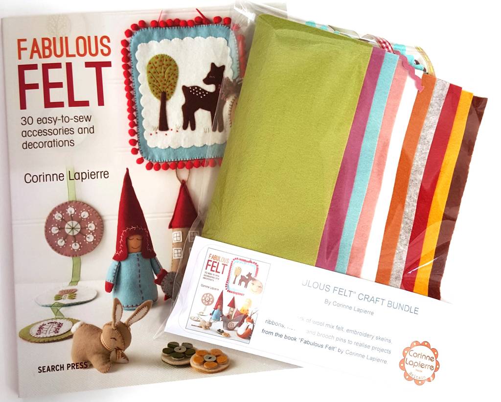 Fabulous Felt Book And Craft Bundle By Corinne Lapierre