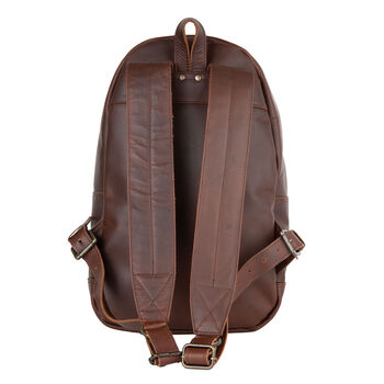 Personalised Leather Classic Backpack/Rucksack, 6 of 12