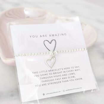 Silver Plated You Are Amazing Bracelet, 4 of 5