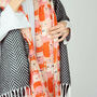 Fine Wool Cat Print Scarf, thumbnail 3 of 8