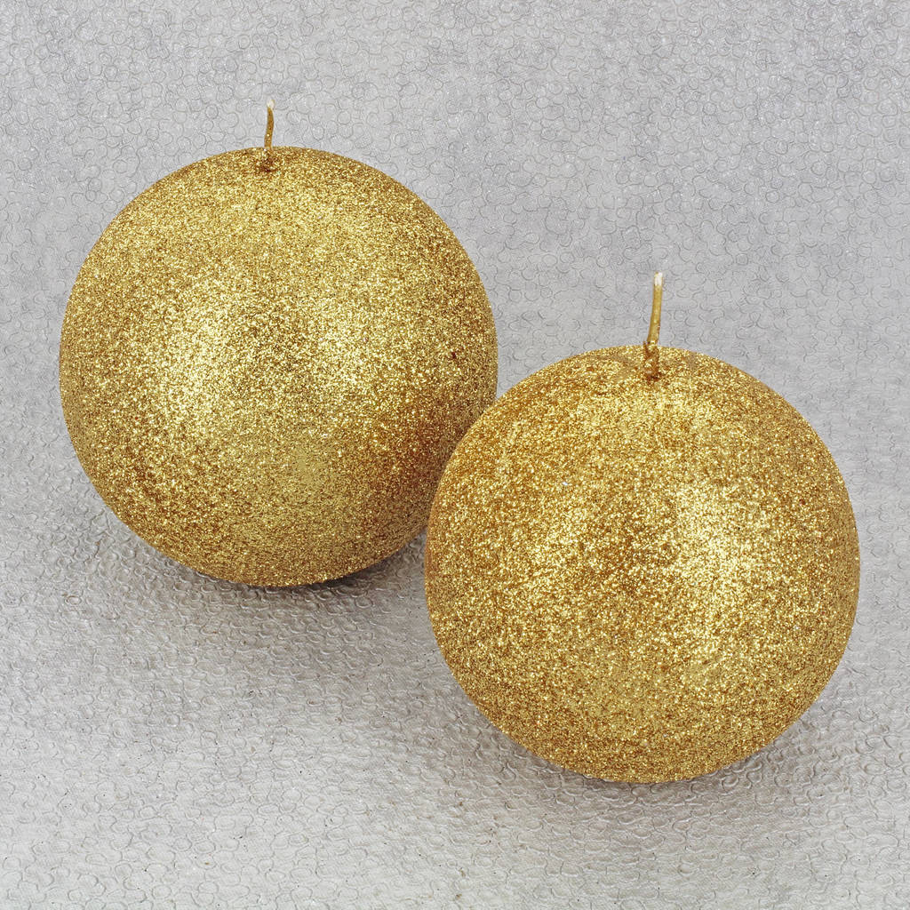 Gold Glitter Balls By G Decor By G Decor