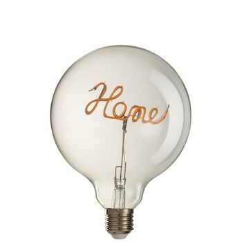 Decorative 'Home' LED Transparent Screw In Light Bulb, 3 of 3