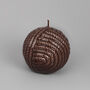 G Decor Wool Ball Detailed Lacquered Ball Candles, thumbnail 2 of 5