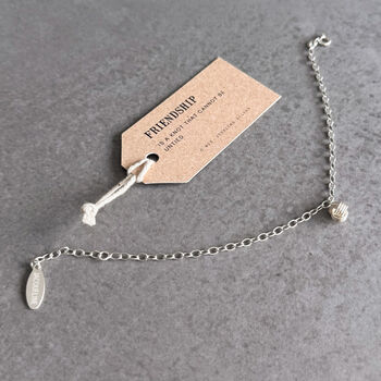 Personalised Friendship Knot Sterling Silver Bracelet, 3 of 8