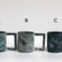 Handmade Japanese Ceramic Mug Blue Gray, thumbnail 3 of 9