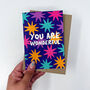 Colourful 'You Are Wonderful' Star Card, thumbnail 4 of 5
