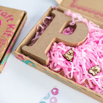 Personalised Paint Your Own Baby Animal Wooden Letter, 2 of 10
