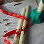 Hand Painted Snowman Taper Candles, thumbnail 1 of 5
