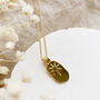 14k Gold Fill Celestial Organic Oval Necklace, thumbnail 6 of 12