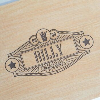 Personalised Wooden Art Box, 5 of 6