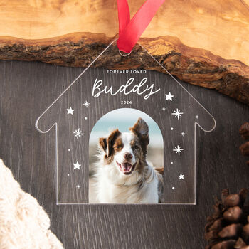 Customised Pet Memorial Christmas Bauble Keepsake Gift, 4 of 5