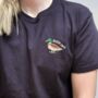 Duck Off Embroidered T Shirt, thumbnail 1 of 6