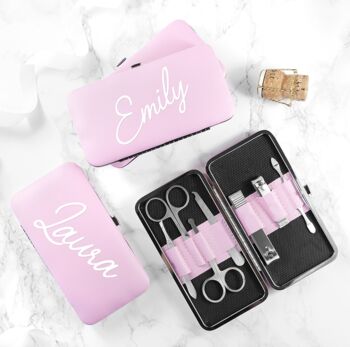 Personalised Monogram Manicure Set, 3 of 7