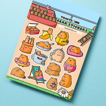 Bear Sticker Sheet | Cute Stickers, 5 of 5