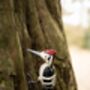 Recycled Metal Woodpecker Sculpture, thumbnail 2 of 3