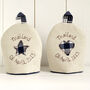 Personalised Sapphire 45th, 65th Anniversary Egg Cosies, thumbnail 6 of 7