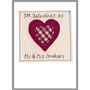 Personalised Love Heart Anniversary Or Valentines Card, thumbnail 11 of 12