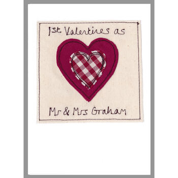 Personalised Love Heart Anniversary Or Valentines Card, 11 of 12