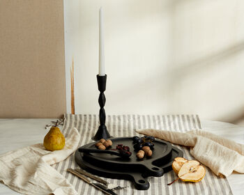 Viena Sculpture Shape Iron Black Candle Holder, 3 of 3