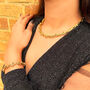 Peppercorn Gold Plated Silver Statement Necklace, thumbnail 2 of 7