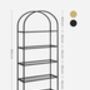 Five Tier Shelf Tempered Glass Rack Arched Design, thumbnail 11 of 12