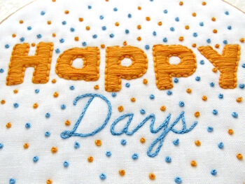 Happy Days Embroidery Kit, 2 of 6