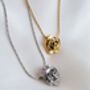 Rose Floral Dainty Chain Tarnishfree Pendant Necklace, thumbnail 1 of 8