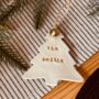Personalised Gold Tree Bauble Decoration, thumbnail 3 of 3