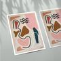‘La Reverie’ Abstract Shapes, Pastel Painting Print, thumbnail 2 of 3