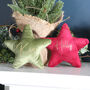 Personalised Velvet Star Christmas Tree Decoration, thumbnail 1 of 3