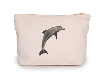 Aries The Dolphin Cotton Lined Zip Bag, 2 of 6