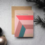 Modern Chevron Christmas Cards Pack Of Four, thumbnail 8 of 8