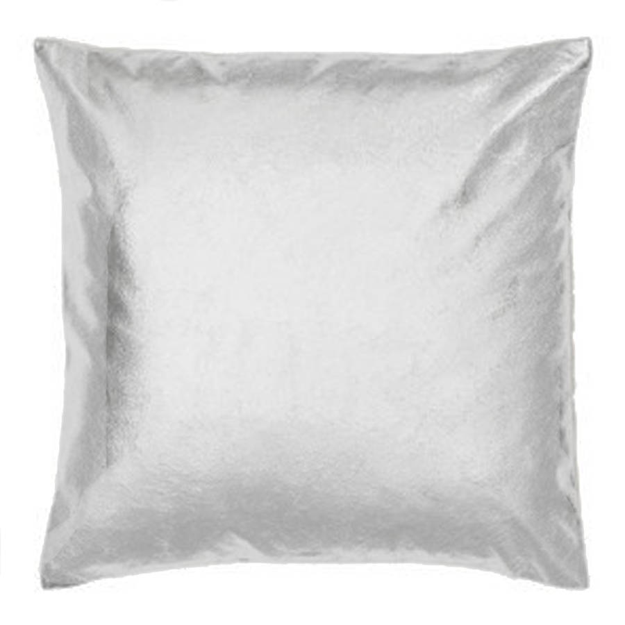 Metalic Silver Cushion By Cielshop | notonthehighstreet.com