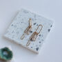 Hammered Links Drop Earrings, thumbnail 4 of 8