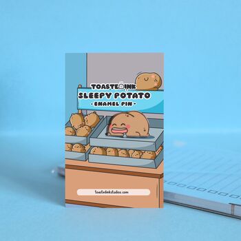 Sleeping Potato Enamel Pin, 4 of 6