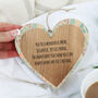 Hanging Wooden Heart For Mum, thumbnail 4 of 6
