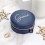 Personalised Round Jewellery Case, thumbnail 4 of 10