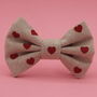 Red Hearts Dog Bow Tie, thumbnail 9 of 9