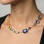 Hanabi Mixed Stone Necklace, thumbnail 4 of 5