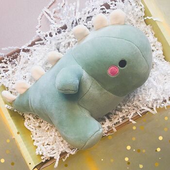 Christmas Dinosaur Plush Soft Cuddly Large Toy Stocking Filler, 2 of 5